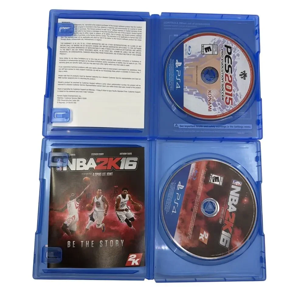 PS4 Sports Game Lot of 5 MLB 14 FIFA 20 Madden 17 NBA 2K16 PES 2015 PlayStation